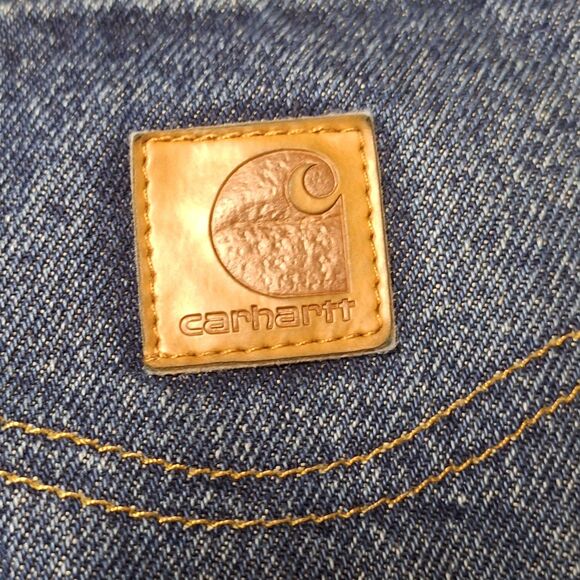 Carhartt Men's Blue Jeans Relaxed Fit Size 40x34 (actual 39x34) Workwear Tough - Picture 12 of 12